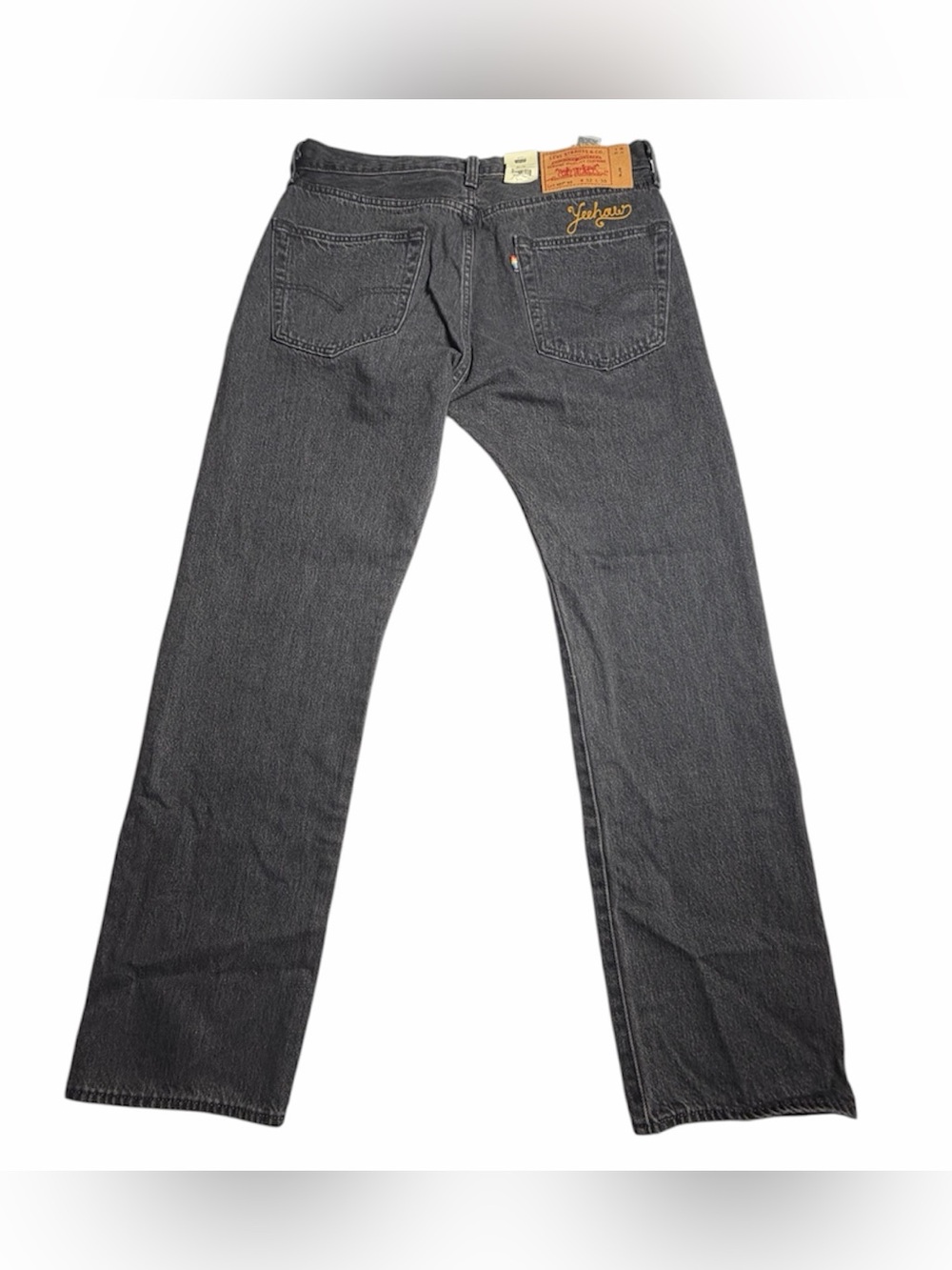 NWT Levi’s 501 ‘93 Jeans Men 32x30 Button Fly Straight Leg Embroidered YeeHaw